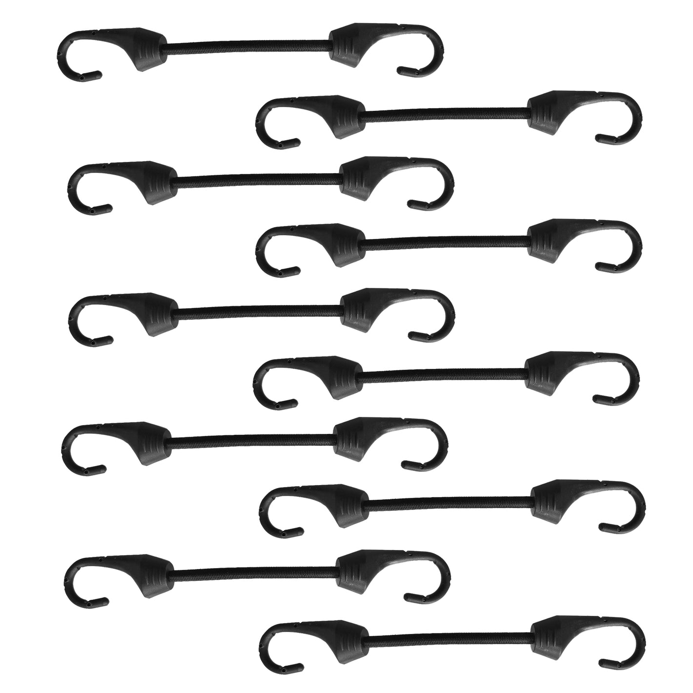 Small Bungee Cord with Hooks, 10 Piece one Package