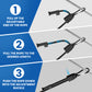 Joneaz 8 Pcs Bungee Cords with Hooks Adjustable Heavy Duty Black, UV Resistant Shock Strap with Carabiner Style Clips,4 Spare Parts Offered
