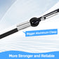 Bungee Cord with Carabiner Hooks 24 inch, 4-Piece,Black Nylon Fiber, 5/16 inch Diameter Cord, UV Resistant, for Securing Tarp and Rear Luggage in Travelling or Camping