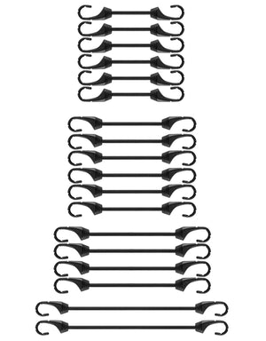 Small Bungee Cord with Hooks, 10 Piece one Package