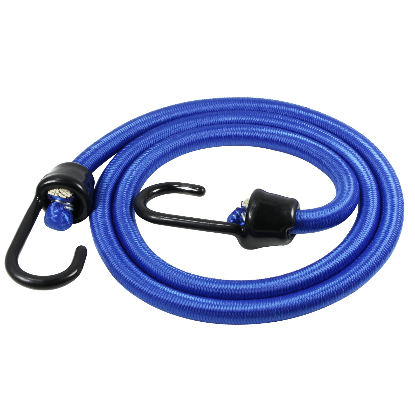 Olympia Heavy Duty Bungee Cord With Carabiner Hook 10mm x 800mm Blue