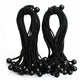 Joneaz Bungee Balls Cord, Black Bungee Cord for Canopy Tarp,UV Resistant,50-Piece
