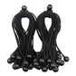 Joneaz Bungee Balls Cord, Black Bungee Cord for Canopy Tarp,UV Resistant,50-Piece