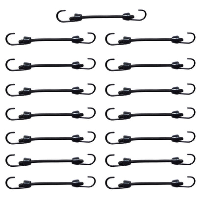 JONEAZ Mini Bungee Cords with Hooks, 5mm, 2–12 Inch & Mix Size